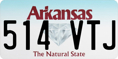 AR license plate 514VTJ