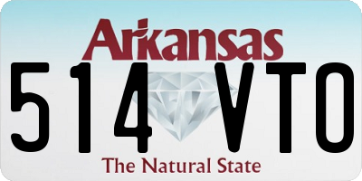 AR license plate 514VTO