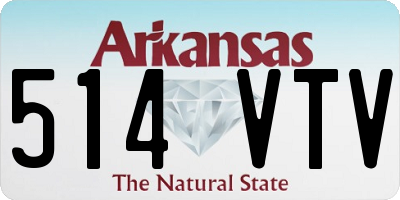 AR license plate 514VTV