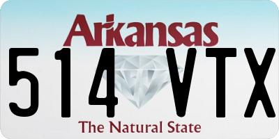 AR license plate 514VTX
