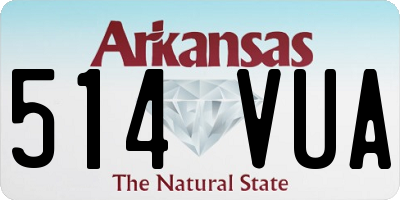 AR license plate 514VUA