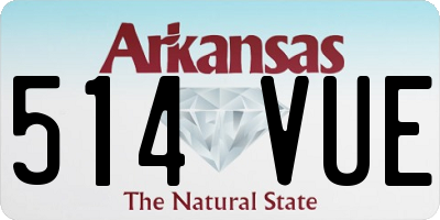 AR license plate 514VUE