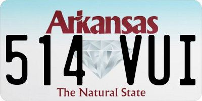 AR license plate 514VUI