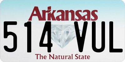 AR license plate 514VUL