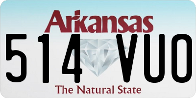 AR license plate 514VUO