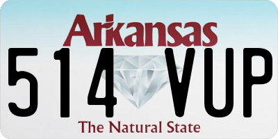 AR license plate 514VUP