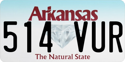 AR license plate 514VUR