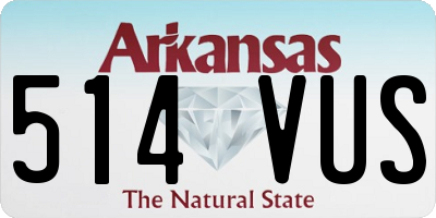 AR license plate 514VUS