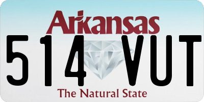AR license plate 514VUT