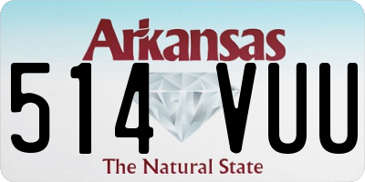 AR license plate 514VUU