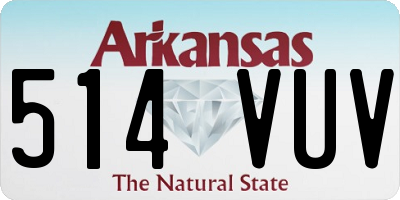 AR license plate 514VUV