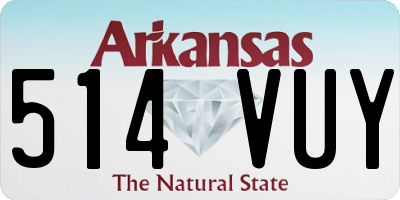 AR license plate 514VUY