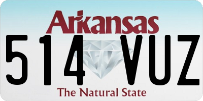 AR license plate 514VUZ