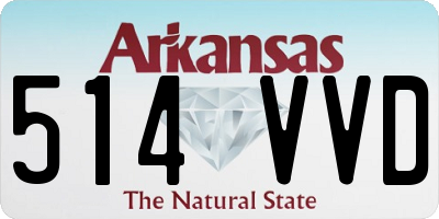 AR license plate 514VVD