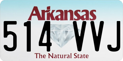 AR license plate 514VVJ