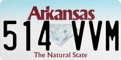 AR license plate 514VVM