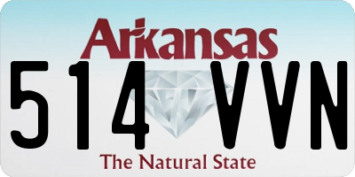 AR license plate 514VVN
