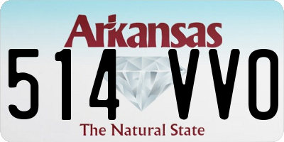 AR license plate 514VVO