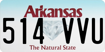 AR license plate 514VVU