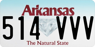 AR license plate 514VVV