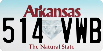 AR license plate 514VWB