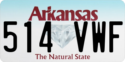 AR license plate 514VWF