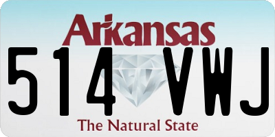 AR license plate 514VWJ