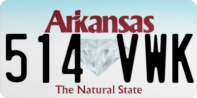 AR license plate 514VWK