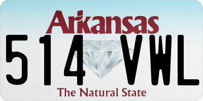 AR license plate 514VWL