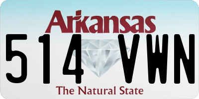 AR license plate 514VWN