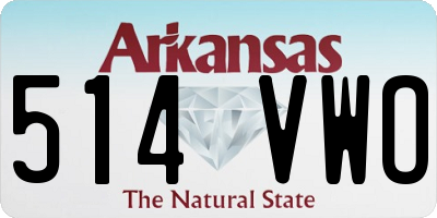 AR license plate 514VWO