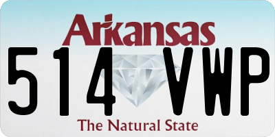 AR license plate 514VWP