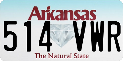 AR license plate 514VWR
