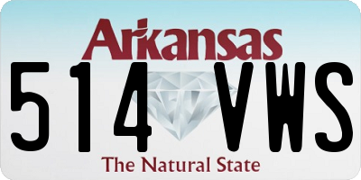 AR license plate 514VWS