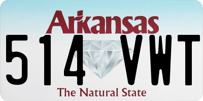 AR license plate 514VWT