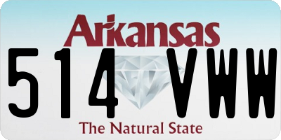AR license plate 514VWW