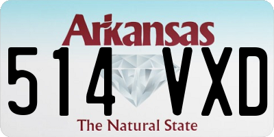 AR license plate 514VXD