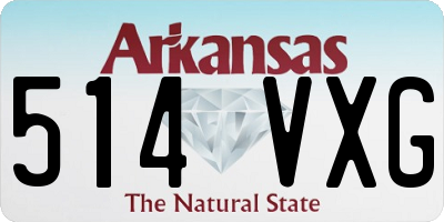 AR license plate 514VXG