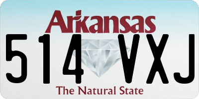 AR license plate 514VXJ