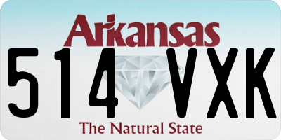 AR license plate 514VXK