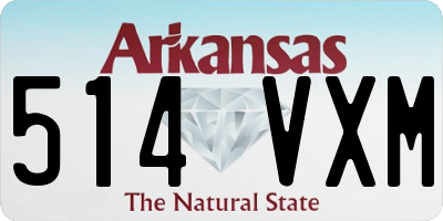 AR license plate 514VXM