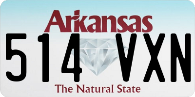 AR license plate 514VXN