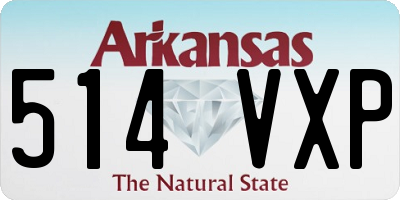 AR license plate 514VXP