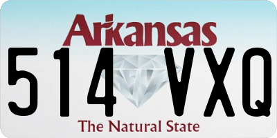AR license plate 514VXQ