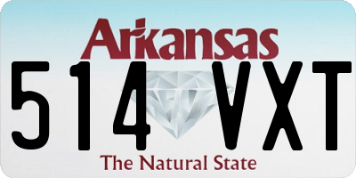 AR license plate 514VXT