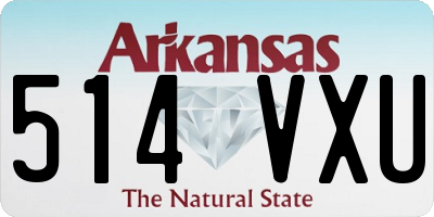 AR license plate 514VXU