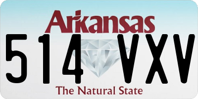 AR license plate 514VXV