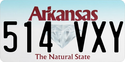 AR license plate 514VXY