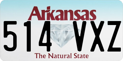 AR license plate 514VXZ