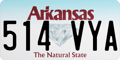 AR license plate 514VYA